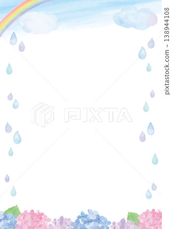 柔和的水彩雨季背景圖 - 直式版 柔和的水彩雨季背景圖 - 直式版 138944108