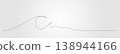 continues line drawing of a breaking wave. 138944166