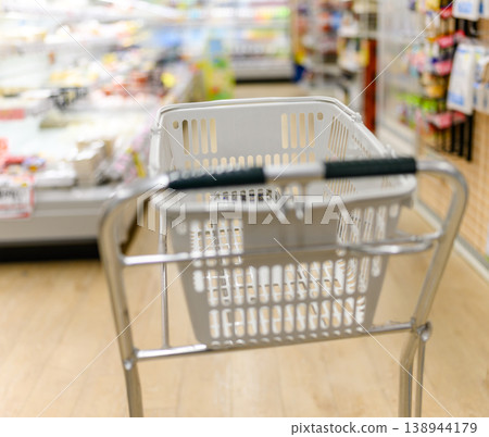 Supermarket shopping basket (close-up) Supermarket shopping basket (close-up) 138944179