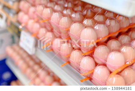 Egg section in a supermarket Egg section in a supermarket 138944181