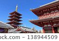 Senso-ji Temple, Asakusa, Tokyo: A popular tourist attraction. 138944509