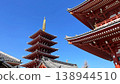 Senso-ji Temple, Asakusa, Tokyo: A popular tourist attraction. 138944510