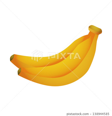 Cute banana illustration. Simple and gentle fruit design. Cute banana illustration. Simple and gentle fruit design. 138944585