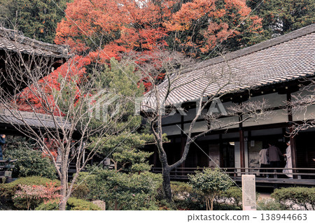 Historic Main Hall of Bishamon do Temple in Kyoto Nov 26 2025 138944663