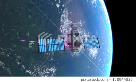 衛星和地球 138944825