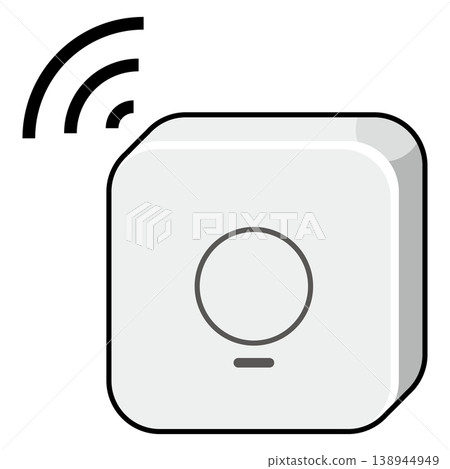 Illustration of a GPS tracking tag for monitoring devices. Illustration of a GPS tracking tag for monitoring devices. 138944949