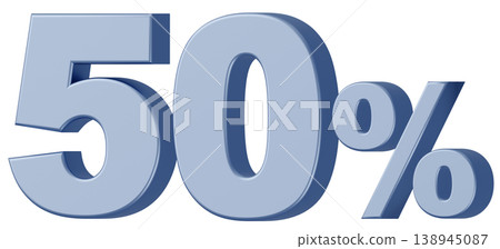 3D Material_Numbers_50%_Metallic_Silver 3D Material_Numbers_50%_Metallic_Silver 138945087