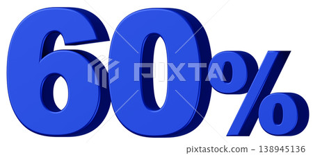3D Material_Numbers_60%_Metallic_Blue 3D Material_Numbers_60%_Metallic_Blue 138945136