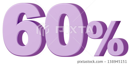 3D Material_Numbers_60%_Metallic_Purple 3D Material_Numbers_60%_Metallic_Purple 138945151