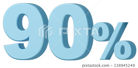 3D Material_Numbers_90%_Metallic_Light Blue 3D Material_Numbers_90%_Metallic_Light Blue 138945249