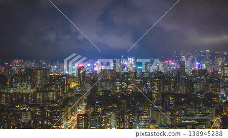 April 15 2026 the Kowloon Central Night Skyline Cityscape April 15 2026 the Kowloon Central Night Skyline Cityscape 138945288