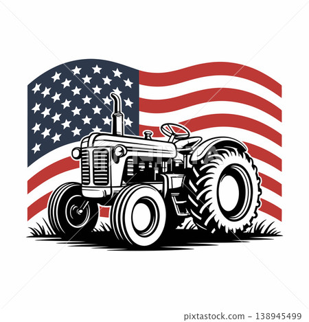 tractor, vector, truck 138945499
