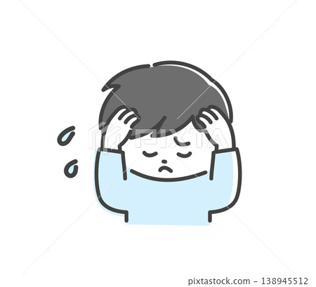 Man holding his head 138945512
