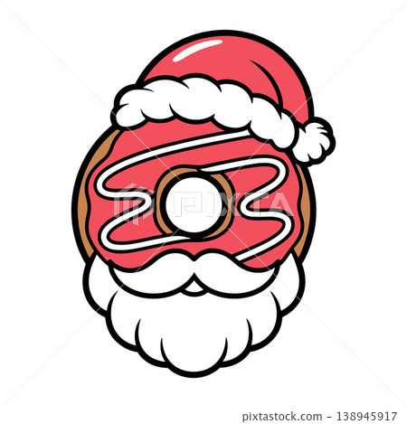 donut, doughnut, santa 138945917