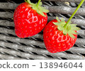 A close-up of a juicy strawberry | Fresh fruit with a vibrant red color 138946044