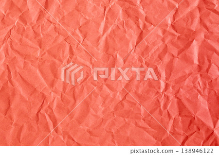 Crumpled red paper kraft texture Crumpled red paper kraft texture 138946122