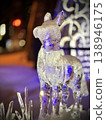 Ice sculptures and illuminations 138946175