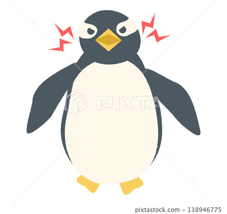 An illustration of an angry Gentoo penguin An illustration of an angry Gentoo penguin 138946775