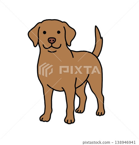 拉布拉多獵犬的例證 拉布拉多獵犬的例證 138946941
