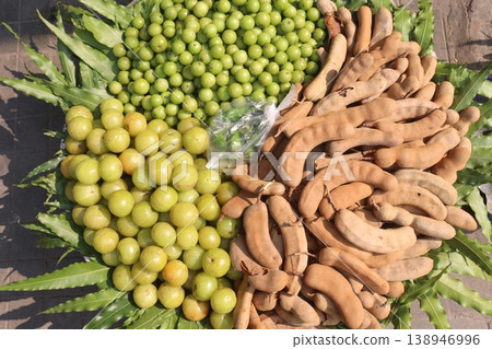 tamarind and amla gooseberry on shop 138946996