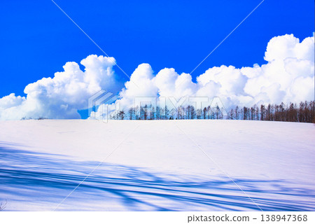 北海道冬季深雪美景 138947368