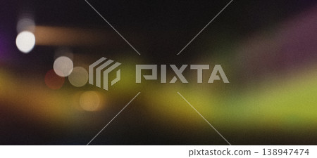Abstract colorful blurry bokeh lights creating a vibrant pattern against a dark background, perfect for contemporary design 138947474