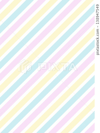 Pastel-colored diagonal stripe background material, A4 size, vector. Pastel-colored diagonal stripe background material, A4 size, vector. 138947549
