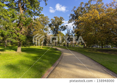 Royal Botanic Garden with blue sky in Melbourne, Australia. Royal Botanic Garden with blue sky in Melbourne, Australia. 138948000