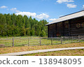 Rural Wooden Houses in Summer Countryside 138948095
