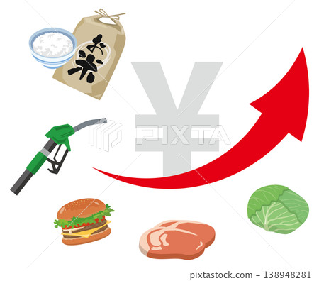 Image illustrating rising prices Image illustrating rising prices 138948281