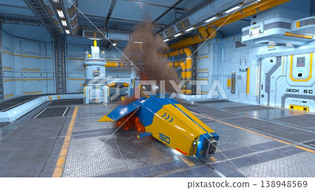 Spacecraft hangar Spacecraft hangar 138948569
