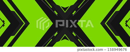 Vivid green chevrons crossing black, symmetrical intersection with bold geometry, high contrast luminous edges and layered grid feel, sharp diagonal cuts evoke gaming HUD and cybersecurity mood, Vivid green chevrons crossing black, symmetrical intersection with bold geometry, high contrast luminous edges and layered grid feel, sharp diagonal cuts evoke gaming HUD and cybersecurity mood, 138949676