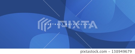 Calm blue wave abstract background with flowing gradients and soft curves, oceanic mood for wellness websites, spa promotions, and corporate hero images offering soothing atmosphere and smooth motion. 138949679