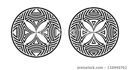 Set of Circle Design Elements. Abstract Icons. 138949762