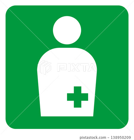 Pictogram icon for ostomate-friendly toilets (barrier-free facility information) 138950209