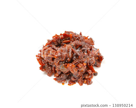 A huge pile of clams simmered in soy sauce [White background, cutout] 138950214
