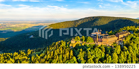 Mont Sainte-Odile Abbey in the Vosges Mountains, France Mont Sainte-Odile Abbey in the Vosges Mountains, France 138950225