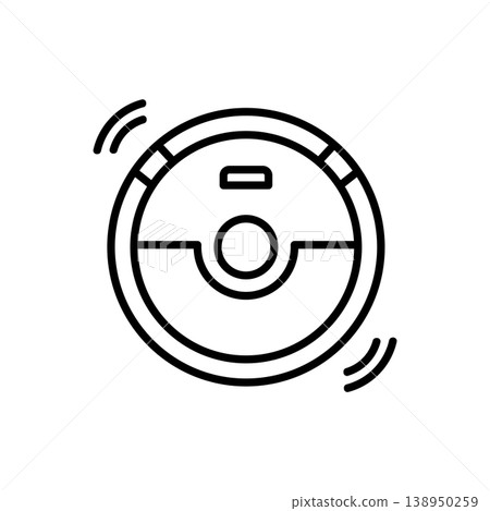 Smart Robot Vacuum Cleaner Icon 138950259