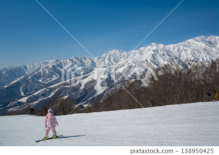 Ski resort, slope scenery, Northern Alps Ski resort, slope scenery, Northern Alps 138950425