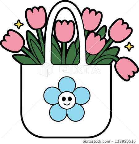 flower, bag, tulips 138950516