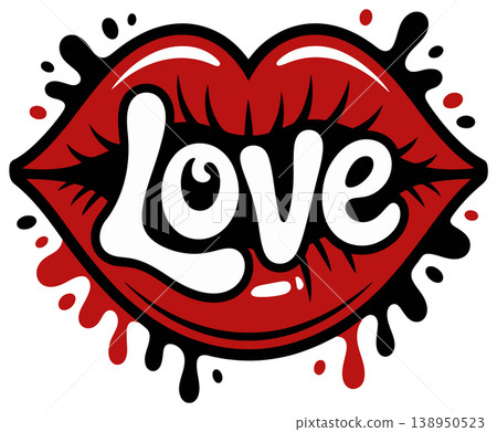 love, kiss, vector 138950523