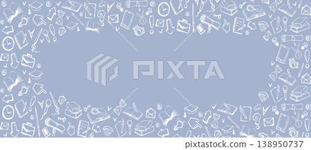 Vector background. Pattern of various icons Vector background. Pattern of various icons 138950737