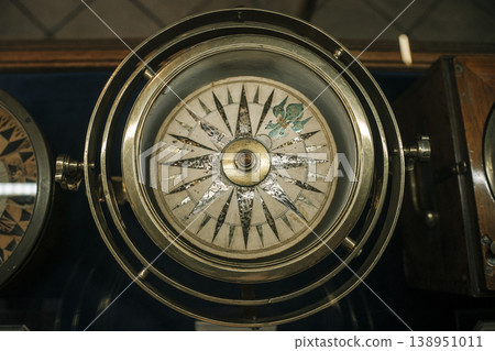 Vintage Compass Nautical Navigation Instrument Antique Wind Rose Maritime Tool Vintage Compass Nautical Navigation Instrument Antique Wind Rose Maritime Tool 138951011