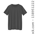 Realistic Black T-Shirt Mockup Template for Fashion Design, Print, and E-Commerce Product Showcase. 138951222