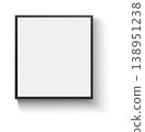 Realistic black picture frame mockup with clean border, isolated blank photo frame for home decoration, photography presentation, gallery walls, interior design, and branding showcases. Vector 138951238