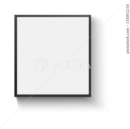 Realistic black picture frame mockup with clean border, isolated blank photo frame for home decoration, photography presentation, gallery walls, interior design, and branding showcases. Vector Realistic black picture frame mockup with clean border, isolated blank photo frame for home decoration, photography presentation, gallery walls, interior design, and branding showcases. Vector 138951238