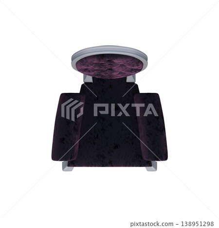 chair isolate on a transparent background, interior furniture, 3D illustration, cg render chair isolate on a transparent background, interior furniture, 3D illustration, cg render 138951298