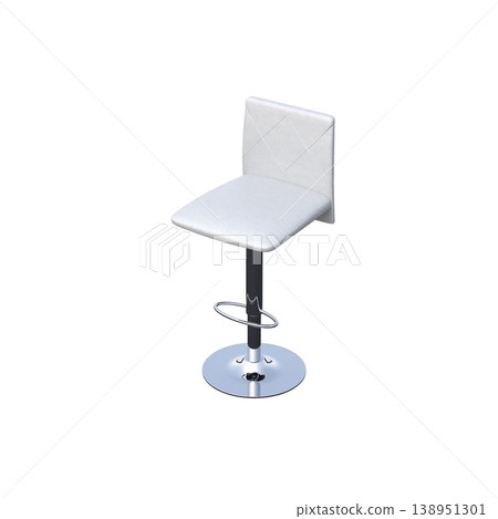 chair isolate on a transparent background, interior furniture, 3D illustration, cg render chair isolate on a transparent background, interior furniture, 3D illustration, cg render 138951301