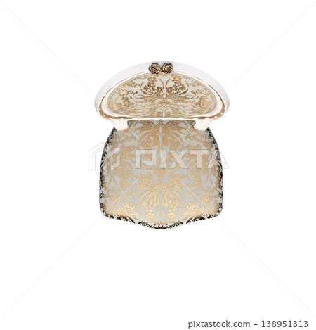 chair isolate on a transparent background, interior furniture, 3D illustration, cg render 138951313