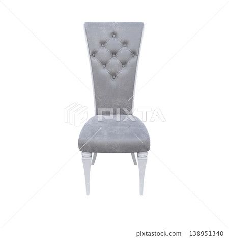 chair isolate on a transparent background, interior furniture, 3D illustration, cg render chair isolate on a transparent background, interior furniture, 3D illustration, cg render 138951340